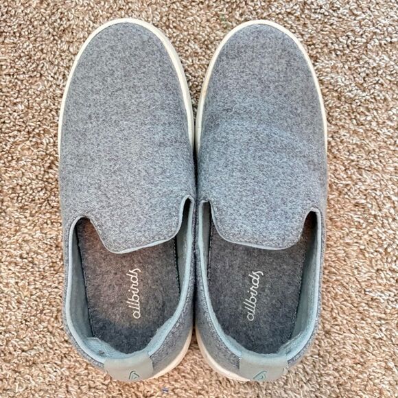 All birds womens wool loungers size 7 dapple grey w cream sole - Picture 1 of 7